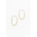 Dina Matte Silver Earring